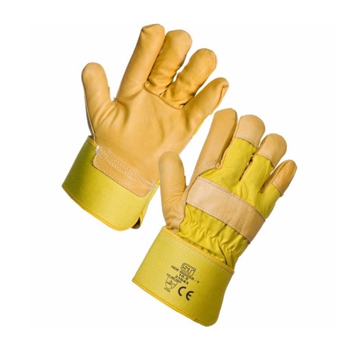 Ultima Premium Yellow Hide Rigger Glove Size 10 (L)