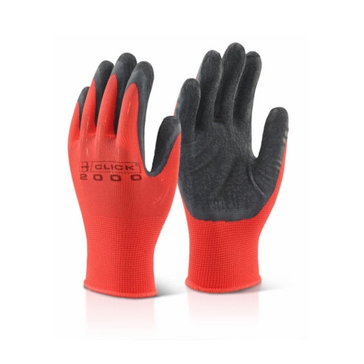 Click 200 Red Latex Glove Medium (M) MP4