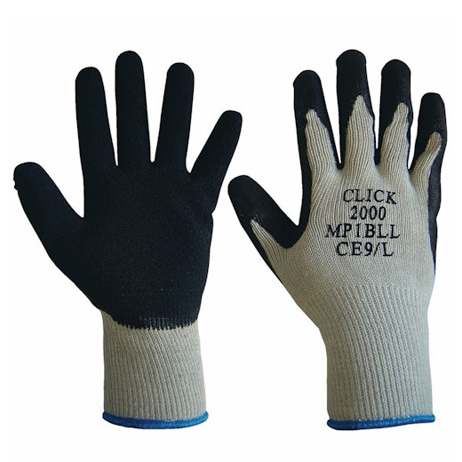 Click MP1 Black Handling Glove Size 8 (M)