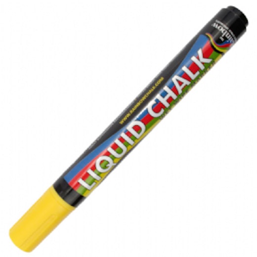 Rainbow Liquid Chalk Marker Yellow 5mm