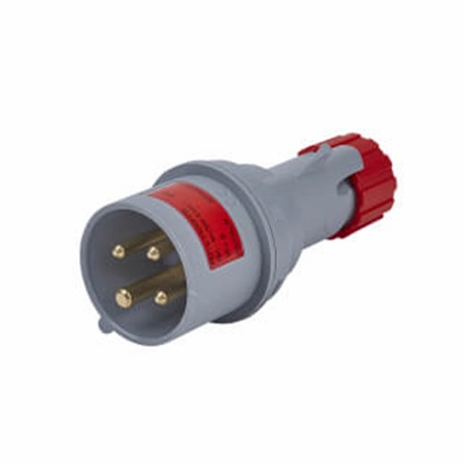 415 Volt 32 Amp Red 4 Pin And Earth Plug