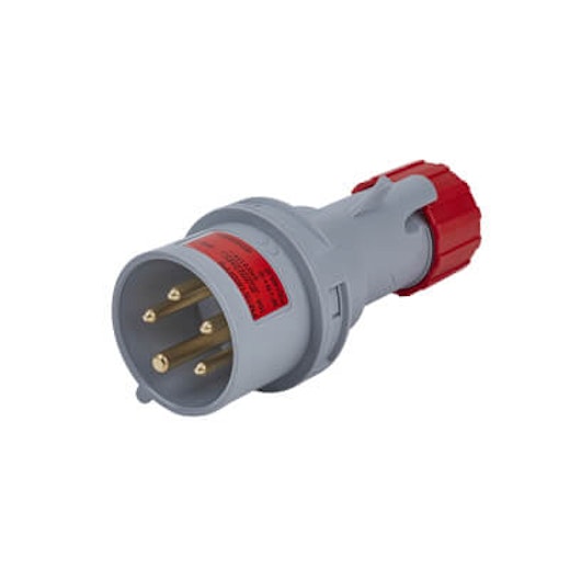 415 Volt 16 Amp Red 4 Pin And Earth Plug