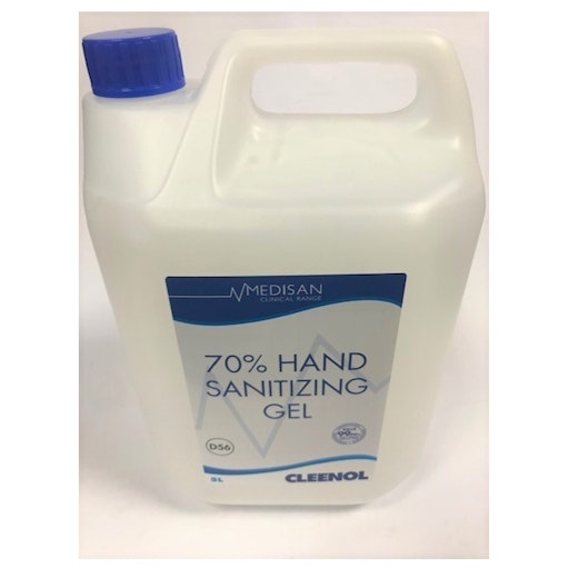 70% Hand Sanitising Gel 5  Litres