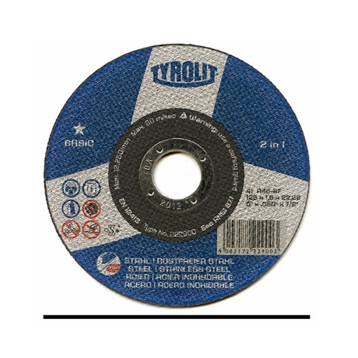 Tyrolit 125 X 1.6mm Basic Cutting Disc