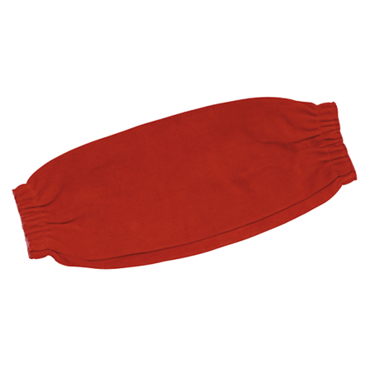 Red Leather Welders Sleeve 18'' (Pair)