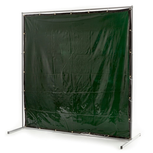 6 X 8' Welding Screen Lo-vis Curtain & Frame